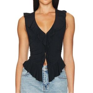 NWT Free People ruffle top